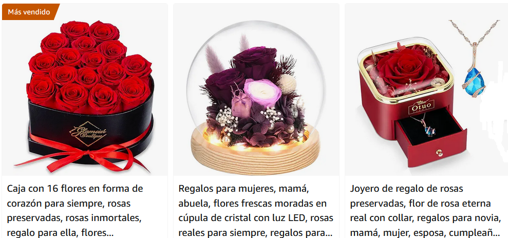 
Elegible para envío gratis

    Envío Gratis de Amazon
    Obtén envío GRATIS en pedidos elegibles enviados por Amazon

Departamento

    Flora Seca y Conservada
    Flores Conservadas
    Flores Recién Cortadas
    Rosas Recién Cortadas
    Ramos de Flores Recién Cortadas.