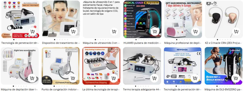 Pistola de mesoterapia con tecnología hialurónica, pluma de inyección sin aguja, sin dolorPistola de mesoterapia con tecnología hialurónica, pluma de inyección sin aguja, sin dolorPistola de mesoterapia con tecnología hialurónica, pluma de inyección sin aguja, sin dolorPistola de mesoterapia con tecnología hialurónica, pluma de inyección sin aguja, sin dolorPistola de mesoterapia con tecnología hialurónica, pluma de inyección sin aguja, sin dolorPistola de mesoterapia con tecnología hialurónica, pluma de inyección sin aguja, sin dolor
Pistola de mesoterapia con tecnología hialurónica, pluma de inyección sin aguja, sin dolor
65,69€
65,69€
Envío gratis · entrega en 7 días
Sunlight Technology Store
La última tecnología de penetración térmica INDIBA cálida RF para pérdida de peso, dolor CET RET 448K, alivia el rejuvenecimiento de la piel, adelgazamientoLa última tecnología de penetración térmica INDIBA cálida RF para pérdida de peso, dolor CET RET 448K, alivia el rejuvenecimiento de la piel, adelgazamientoLa última tecnología de penetración térmica INDIBA cálida RF para pérdida de peso, dolor CET RET 448K, alivia el rejuvenecimiento de la piel, adelgazamientoLa última tecnología de penetración térmica INDIBA cálida RF para pérdida de peso, dolor CET RET 448K, alivia el rejuvenecimiento de la piel, adelgazamientoLa última tecnología de penetración térmica INDIBA cálida RF para pérdida de peso, dolor CET RET 448K, alivia el rejuvenecimiento de la piel, adelgazamientoLa última tecnología de penetración térmica INDIBA cálida RF para pérdida de peso, dolor CET RET 448K, alivia el rejuvenecimiento de la piel, adelgazamiento
La última tecnología de penetración térmica INDIBA cálida RF para pérdida de peso, dolor CET RET 448K, alivia el rejuvenecimiento de la piel, adelgazamiento
95 vendidos
468,69€
-2% con monedas
Envío gratis
ALL-NICE Store
La última tecnología de terapia térmica, 448KHZ, alta radiofrecuencia, Cet Ret Tecar, fisioterapia, alivia el dolor, pierde pesoLa última tecnología de terapia térmica, 448KHZ, alta radiofrecuencia, Cet Ret Tecar, fisioterapia, alivia el dolor, pierde pesoLa última tecnología de terapia térmica, 448KHZ, alta radiofrecuencia, Cet Ret Tecar, fisioterapia, alivia el dolor, pierde pesoLa última tecnología de terapia térmica, 448KHZ, alta radiofrecuencia, Cet Ret Tecar, fisioterapia, alivia el dolor, pierde pesoLa última tecnología de terapia térmica, 448KHZ, alta radiofrecuencia, Cet Ret Tecar, fisioterapia, alivia el dolor, pierde pesoLa última tecnología de terapia térmica, 448KHZ, alta radiofrecuencia, Cet Ret Tecar, fisioterapia, alivia el dolor, pierde peso
La última tecnología de terapia térmica, 448KHZ, alta radiofrecuencia, Cet Ret Tecar, fisioterapia, alivia el dolor, pierde peso
441,39€
-2% con monedas
Envío gratis
ALL-NICE Store
Máquina de escultura EMS RF negra, 6500W, 2024 grasa corporal, tecnología de adelgazamiento, estimulación muscular, escultura EMSZEROMáquina de escultura EMS RF negra, 6500W, 2024 grasa corporal, tecnología de adelgazamiento, estimulación muscular, escultura EMSZEROMáquina de escultura EMS RF negra, 6500W, 2024 grasa corporal, tecnología de adelgazamiento, estimulación muscular, escultura EMSZEROMáquina de escultura EMS RF negra, 6500W, 2024 grasa corporal, tecnología de adelgazamiento, estimulación muscular, escultura EMSZEROMáquina de escultura EMS RF negra, 6500W, 2024 grasa corporal, tecnología de adelgazamiento, estimulación muscular, escultura EMSZEROMáquina de escultura EMS RF negra, 6500W, 2024 grasa corporal, tecnología de adelgazamiento, estimulación muscular, escultura EMSZERO
Máquina de escultura EMS RF negra, 6500W, 2024 grasa corporal, tecnología de adelgazamiento, estimulación muscular, escultura EMSZERO
64 vendidos
1.723,69€
Envío gratis
Emszero Sculpting Machine Factory Outlet Store
Publicidad
Dispositivo de tratamiento de acné portátil, tecnología coreana, máquina profesional de eliminación de acné, reducción de poros, eliminación de espinillas, cuidado de la pielDispositivo de tratamiento de acné portátil, tecnología coreana, máquina profesional de eliminación de acné, reducción de poros, eliminación de espinillas, cuidado de la pielDispositivo de tratamiento de acné portátil, tecnología coreana, máquina profesional de eliminación de acné, reducción de poros, eliminación de espinillas, cuidado de la pielDispositivo de tratamiento de acné portátil, tecnología coreana, máquina profesional de eliminación de acné, reducción de poros, eliminación de espinillas, cuidado de la pielDispositivo de tratamiento de acné portátil, tecnología coreana, máquina profesional de eliminación de acné, reducción de poros, eliminación de espinillas, cuidado de la pielDispositivo de tratamiento de acné portátil, tecnología coreana, máquina profesional de eliminación de acné, reducción de poros, eliminación de espinillas, cuidado de la piel
Dispositivo de tratamiento de acné portátil, tecnología coreana, máquina profesional de eliminación de acné, reducción de poros, eliminación de espinillas, cuidado de la piel
2 vendidos
287,99€
-2% con monedas
Envío gratis
Kelytech Store
Pluma de fibroblastos de última tecnología, elevador de párpados por chorro de Plasma, regenerador de arrugas, polvo de acné, ducha de Plasma, 2024Pluma de fibroblastos de última tecnología, elevador de párpados por chorro de Plasma, regenerador de arrugas, polvo de acné, ducha de Plasma, 2024Pluma de fibroblastos de última tecnología, elevador de párpados por chorro de Plasma, regenerador de arrugas, polvo de acné, ducha de Plasma, 2024Pluma de fibroblastos de última tecnología, elevador de párpados por chorro de Plasma, regenerador de arrugas, polvo de acné, ducha de Plasma, 2024Pluma de fibroblastos de última tecnología, elevador de párpados por chorro de Plasma, regenerador de arrugas, polvo de acné, ducha de Plasma, 2024Pluma de fibroblastos de última tecnología, elevador de párpados por chorro de Plasma, regenerador de arrugas, polvo de acné, ducha de Plasma, 2024
Pluma de fibroblastos de última tecnología, elevador de párpados por chorro de Plasma, regenerador de arrugas, polvo de acné, ducha de Plasma, 2024
4 vendidos
330,39€
Envío gratis
Guangzhou Dailusa Beauty Equipment Store
Máquina de depilación láser indolora portátil para salón de belleza, máquina de depilación OPT con tecnología más reciente, IpL E Ice, OEM, 500000 disparosMáquina de depilación láser indolora portátil para salón de belleza, máquina de depilación OPT con tecnología más reciente, IpL E Ice, OEM, 500000 disparosMáquina de depilación láser indolora portátil para salón de belleza, máquina de depilación OPT con tecnología más reciente, IpL E Ice, OEM, 500000 disparosMáquina de depilación láser indolora portátil para salón de belleza, máquina de depilación OPT con tecnología más reciente, IpL E Ice, OEM, 500000 disparosMáquina de depilación láser indolora portátil para salón de belleza, máquina de depilación OPT con tecnología más reciente, IpL E Ice, OEM, 500000 disparosMáquina de depilación láser indolora portátil para salón de belleza, máquina de depilación OPT con tecnología más reciente, IpL E Ice, OEM, 500000 disparos
Máquina de depilación láser indolora portátil para salón de belleza, máquina de depilación OPT con tecnología más reciente, IpL E Ice, OEM, 500000 disparos
2 vendidos
764,39€
Envío gratis
EMSZERO Outlet Store
Equipo de rejuvenecimiento Vaginal para mujeres, equipo de belleza para rejuvenecimiento de la piel, nutritivo, instrumento privado de salón, RF, nueva tecnología, 2024Equipo de rejuvenecimiento Vaginal para mujeres, equipo de belleza para rejuvenecimiento de la piel, nutritivo, instrumento privado de salón, RF, nueva tecnología, 2024Equipo de rejuvenecimiento Vaginal para mujeres, equipo de belleza para rejuvenecimiento de la piel, nutritivo, instrumento privado de salón, RF, nueva tecnología, 2024Equipo de rejuvenecimiento Vaginal para mujeres, equipo de belleza para rejuvenecimiento de la piel, nutritivo, instrumento privado de salón, RF, nueva tecnología, 2024Equipo de rejuvenecimiento Vaginal para mujeres, equipo de belleza para rejuvenecimiento de la piel, nutritivo, instrumento privado de salón, RF, nueva tecnología, 2024Equipo de rejuvenecimiento Vaginal para mujeres, equipo de belleza para rejuvenecimiento de la piel, nutritivo, instrumento privado de salón, RF, nueva tecnología, 2024
Equipo de rejuvenecimiento Vaginal para mujeres, equipo de belleza para rejuvenecimiento de la piel, nutritivo, instrumento privado de salón, RF, nueva tecnología, 2024
4 vendidos
546,99€
Envío gratis
Tienda Tienda de fábrica emszero
Publicidad
Tecnología de penetración térmica CET RET, adelgazamiento, pérdida de peso, alivia el dolor, reafirmante, rejuvenecimiento de la piel, lo último, cálido, 448KHzTecnología de penetración térmica CET RET, adelgazamiento, pérdida de peso, alivia el dolor, reafirmante, rejuvenecimiento de la piel, lo último, cálido, 448KHzTecnología de penetración térmica CET RET, adelgazamiento, pérdida de peso, alivia el dolor, reafirmante, rejuvenecimiento de la piel, lo último, cálido, 448KHzTecnología de penetración térmica CET RET, adelgazamiento, pérdida de peso, alivia el dolor, reafirmante, rejuvenecimiento de la piel, lo último, cálido, 448KHzTecnología de penetración térmica CET RET, adelgazamiento, pérdida de peso, alivia el dolor, reafirmante, rejuvenecimiento de la piel, lo último, cálido, 448KHzTecnología de penetración térmica CET RET, adelgazamiento, pérdida de peso, alivia el dolor, reafirmante, rejuvenecimiento de la piel, lo último, cálido, 448KHz
Tecnología de penetración térmica CET RET, adelgazamiento, pérdida de peso, alivia el dolor, reafirmante, rejuvenecimiento de la piel, lo último, cálido, 448KHz
3 vendidos
457,39€
-2% con monedas
Envío gratis
CVTORA Beauty Store
KZ x Crinacle CRN (ZEX Pro) auriculares híbridos electrostáticos con cable, auriculares HIFI de graves, auriculares deportivos con cancelación de ruido para juegosKZ x Crinacle CRN (ZEX Pro) auriculares híbridos electrostáticos con cable, auriculares HIFI de graves, auriculares deportivos con cancelación de ruido para juegosKZ x Crinacle CRN (ZEX Pro) auriculares híbridos electrostáticos con cable, auriculares HIFI de graves, auriculares deportivos con cancelación de ruido para juegosKZ x Crinacle CRN (ZEX Pro) auriculares híbridos electrostáticos con cable, auriculares HIFI de graves, auriculares deportivos con cancelación de ruido para juegosKZ x Crinacle CRN (ZEX Pro) auriculares híbridos electrostáticos con cable, auriculares HIFI de graves, auriculares deportivos con cancelación de ruido para juegosKZ x Crinacle CRN (ZEX Pro) auriculares híbridos electrostáticos con cable, auriculares HIFI de graves, auriculares deportivos con cancelación de ruido para juegos
KZ x Crinacle CRN (ZEX Pro) auriculares híbridos electrostáticos con cable, auriculares HIFI de graves, auriculares deportivos con cancelación de ruido para juegos
5 vendidos
36,59€
Cyber Corner Store
Termo terapia adelgazante 448kHZ diatermia alivia el dolor pérdida de peso piel estiramiento circulación linfática España tecnología SPATermo terapia adelgazante 448kHZ diatermia alivia el dolor pérdida de peso piel estiramiento circulación linfática España tecnología SPATermo terapia adelgazante 448kHZ diatermia alivia el dolor pérdida de peso piel estiramiento circulación linfática España tecnología SPATermo terapia adelgazante 448kHZ diatermia alivia el dolor pérdida de peso piel estiramiento circulación linfática España tecnología SPATermo terapia adelgazante 448kHZ diatermia alivia el dolor pérdida de peso piel estiramiento circulación linfática España tecnología SPATermo terapia adelgazante 448kHZ diatermia alivia el dolor pérdida de peso piel estiramiento circulación linfática España tecnología SPA
Termo terapia adelgazante 448kHZ diatermia alivia el dolor pérdida de peso piel estiramiento circulación linfática España tecnología SPA
1 vendidos
464,39€
-2% con monedas
Envío gratis
Shop1102193393 Store
Cuidado de la diatermia de alta frecuencia, 448KHZ, esculpido corporal, Reduce el dolor, alivia la piel, estira la pérdida de peso, tecnología españolaCuidado de la diatermia de alta frecuencia, 448KHZ, esculpido corporal, Reduce el dolor, alivia la piel, estira la pérdida de peso, tecnología españolaCuidado de la diatermia de alta frecuencia, 448KHZ, esculpido corporal, Reduce el dolor, alivia la piel, estira la pérdida de peso, tecnología españolaCuidado de la diatermia de alta frecuencia, 448KHZ, esculpido corporal, Reduce el dolor, alivia la piel, estira la pérdida de peso, tecnología españolaCuidado de la diatermia de alta frecuencia, 448KHZ, esculpido corporal, Reduce el dolor, alivia la piel, estira la pérdida de peso, tecnología españolaCuidado de la diatermia de alta frecuencia, 448KHZ, esculpido corporal, Reduce el dolor, alivia la piel, estira la pérdida de peso, tecnología española
