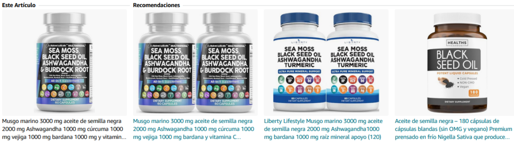  Musgo marino 3000 mg aceite de semilla negra 2000 mg Ashwagandha 1000 mg cúrcuma 1000 mg vejiga 1000 mg bardana 1000 mg y vitamina C y D3 con saúco Manuka diente de león amarillo muelle yodo clorofila 